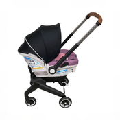 Shop Evenflo Gold Shyft Dual Ride Infant Car Seat Stroller Combo, 2023, Opal Pink, with Carryall Storage and Extended Canopy at GoodBuy Gear
