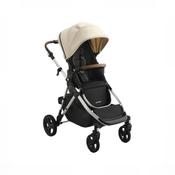 Shop Mockingbird Single to Double 3.0 Stroller, 2025, Oat, Silver with Penny Leather at GoodBuy Gear