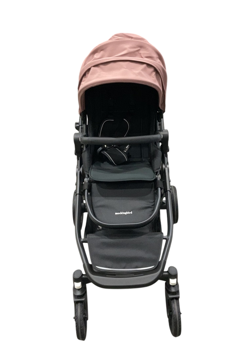 Shop Mockingbird Single to Double 3.0 Stroller, 2025, Charcoal with Black Leather, Rose at GoodBuy Gear