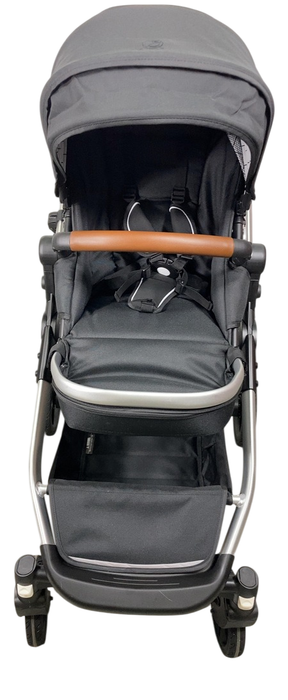 Shop Mockingbird Single to Double 2.0 Stroller, 2024, Black, Silver With Penny Leather, Windowpane at GoodBuy Gear