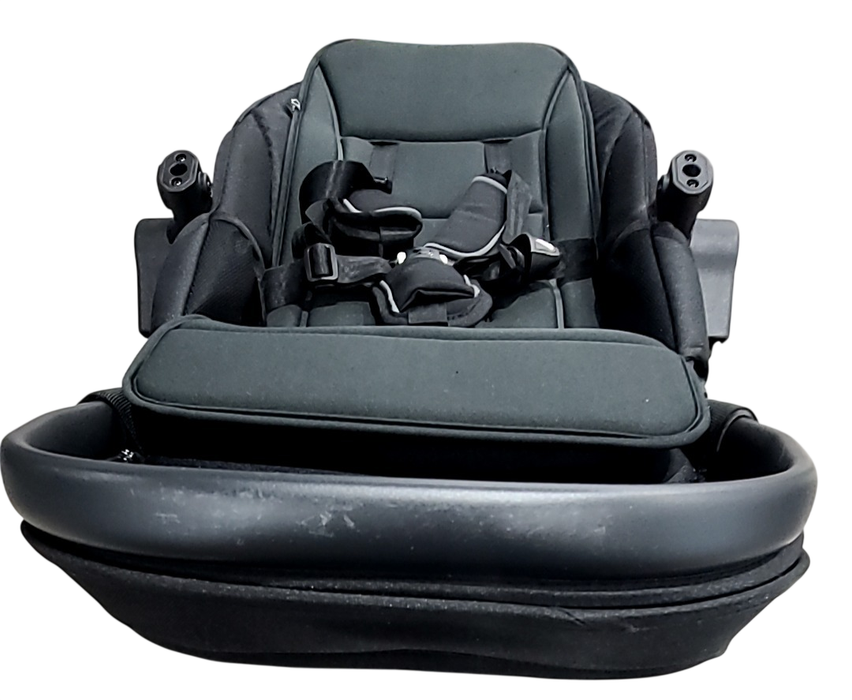 Shop Mockingbird Single to Double 3.0 Stroller, 2025, Charcoal with Penny Leather, Solid Black at GoodBuy Gear