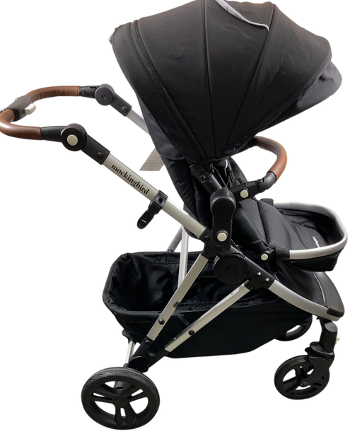 Shop Mockingbird Single 2.0 Stroller, 2025, Black, Silver With Penny Leather, Windowpane at GoodBuy Gear