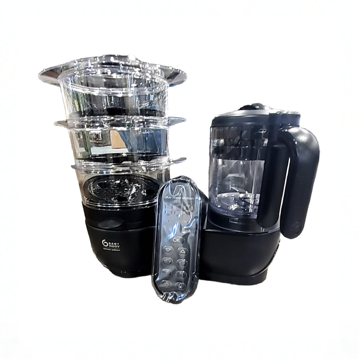 Shop Babymoov Duo Meal Station Food Maker XL Limited Edition, Black at GoodBuy Gear