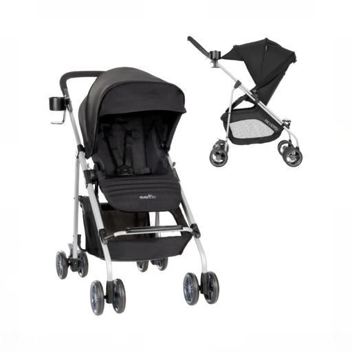 Shop Evenflo Reversi Lightweight Reversible Stroller, 2025, Altair Black at GoodBuy Gear