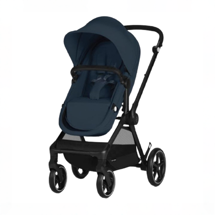 Shop Cybex Eos Stroller, 2024, Black, Ocean Blue at GoodBuy Gear