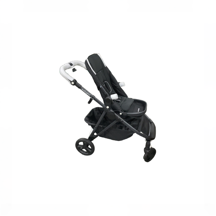 Shop Mockingbird Single to Double 3.0 Stroller, 2025, Charcoal with Penny Leather, Solid Black at GoodBuy Gear