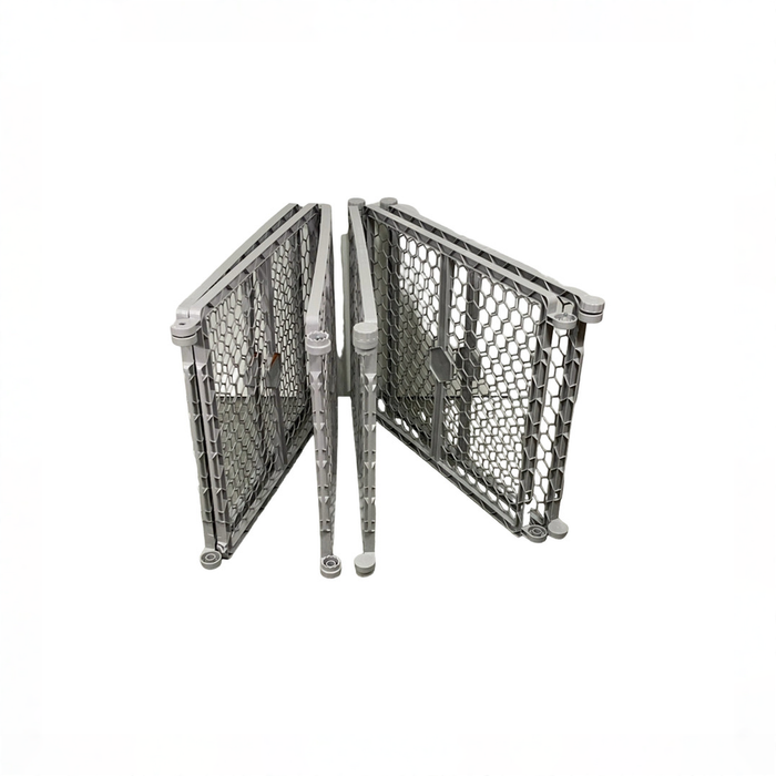 Shop Regalo 2-in-1 Plastic Play Yard and Safety Gate, Gray at GoodBuy Gear