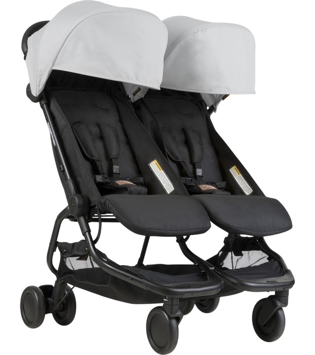 Shop Mountain Buggy Nano Duo Stroller, 2022, Silver at GoodBuy Gear