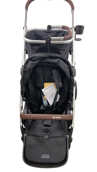 Shop Cybex Gazelle S Modular Stroller, 2024, Moon Black, Silver Frame at GoodBuy Gear