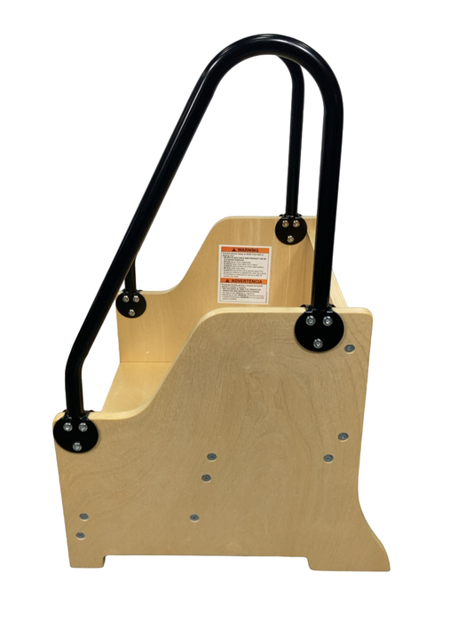 Shop Little Partners Reach-Up Kids Step Stool With Handles & Rails, Natural at GoodBuy Gear