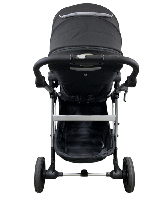 Shop Mockingbird Single to Double 2.0 Stroller, 2024, Black, Silver With Black Leather, Watercolor Drops at GoodBuy Gear