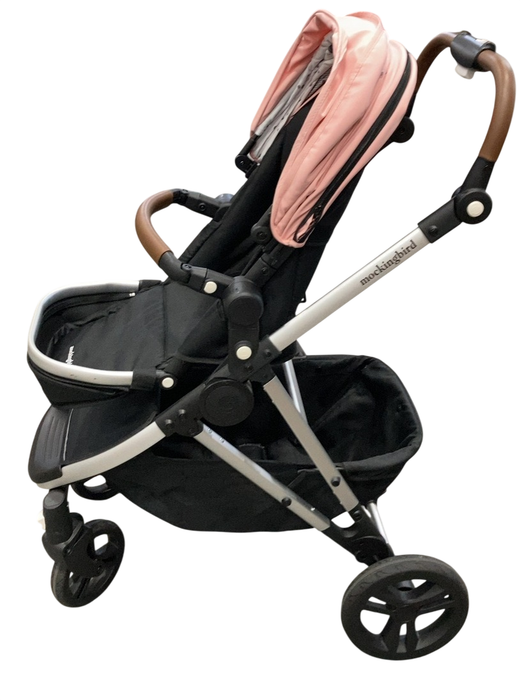 Shop Mockingbird Single 2.0 Stroller, 2025, Bloom, Silver With Penny Leather, Watercolor Drops at GoodBuy Gear