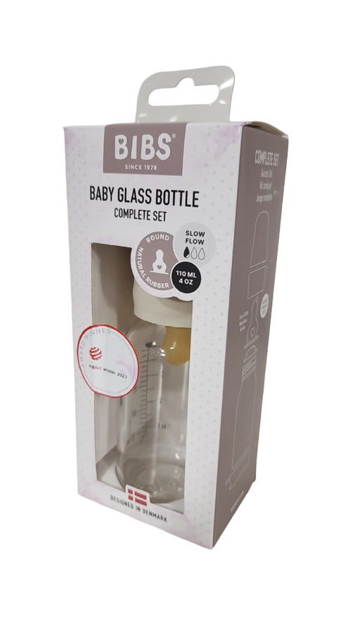 Shop BIBS Baby Glass Bottle Complete Set, 4oz, ivory at GoodBuy Gear