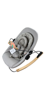 Shop Bloom Coco Go 3-in-1 Bouncer, Frost Grey Organic, Natural Wood at GoodBuy Gear