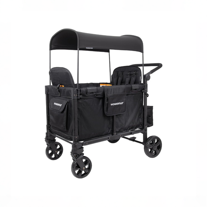 Shop Wonderfold W4 Elite Pro Stroller Wagon, 2025, Jet Black at GoodBuy Gear