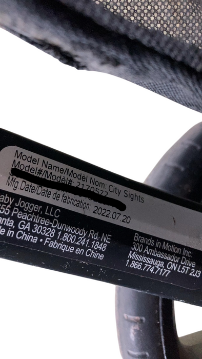 Shop Baby Jogger City Sights Stroller, 2022, Rich Black at GoodBuy Gear