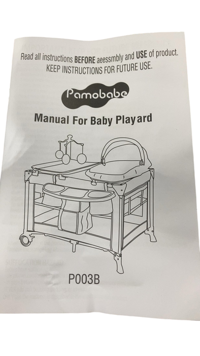 Shop Pamo Babe Playard Deluxe Nursery Center, Black at GoodBuy Gear