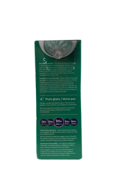 Shop Philips Avent Natural Glass Baby Bottles, 8oz, 3 Pack at GoodBuy Gear