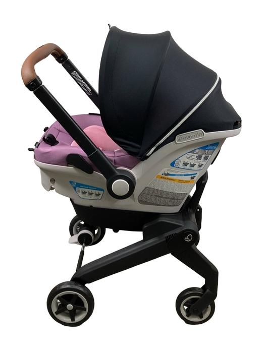 Shop Evenflo Gold Shyft Dual Ride Infant Car Seat Stroller Combo, 2024, Opal Pink, with Carryall Storage and Extended Canopy at GoodBuy Gear
