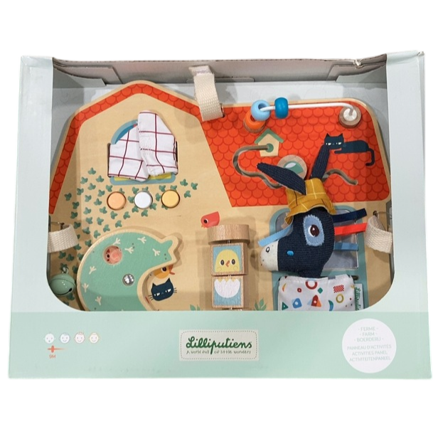 Shop Lilliputiens Activities Panel, Farm at GoodBuy Gear