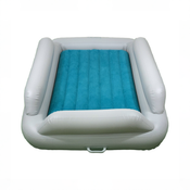 Shop SlumberPod SlumberTot Inflatable Toddler Bed, Gray/Teal at GoodBuy Gear