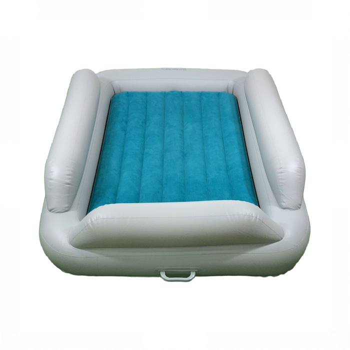 Shop SlumberPod SlumberTot Inflatable Toddler Bed, Gray/Teal at GoodBuy Gear