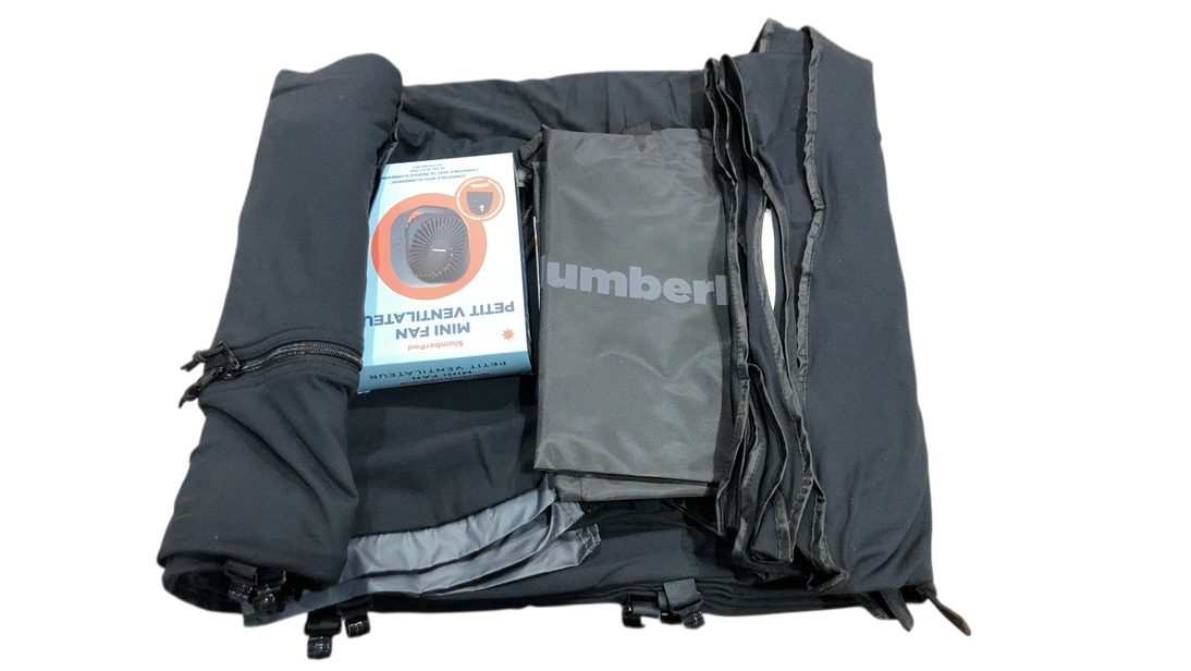 Shop SlumberPod 3.0 Sleep Canopy with Fan, Black with Gray Accents at GoodBuy Gear