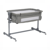 Shop Delta Children Close2Me Bedside Bassinet, Grey Tweed at GoodBuy Gear