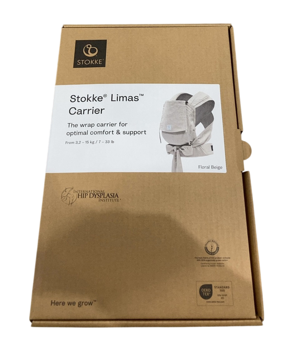 Shop Stokke Limas Carrier, Floral/Valerian Beige at GoodBuy Gear
