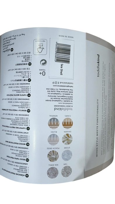 Shop Toddlekind Pretty Practical Mat, Sea Shell/Nude Pink at GoodBuy Gear