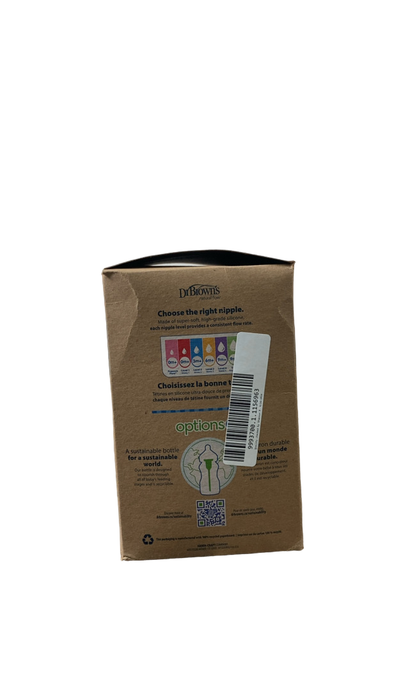 Shop Dr. Brown's Natural Flow Anti-Colic Options+ Wide-Neck Glass Baby Bottle & HappyPaci Starter Set at GoodBuy Gear