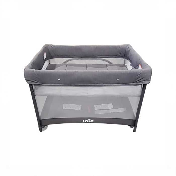 Shop Joie Sesame LX One-Hand Fold Playard with Bassinet & Folding Changer, Thunder at GoodBuy Gear