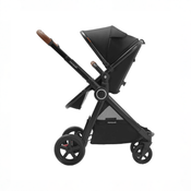 Shop Mompush Ultimate 2 Baby Stroller with Bassinet, 2025, Black with Black Frame at GoodBuy Gear