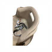 Shop Upseat Baby Floor & Booster Seat with Tray, Taupe at GoodBuy Gear