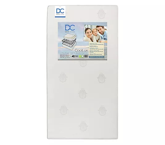 Delta Children CoolLux Two-Stage Crib and Toddler Mattress