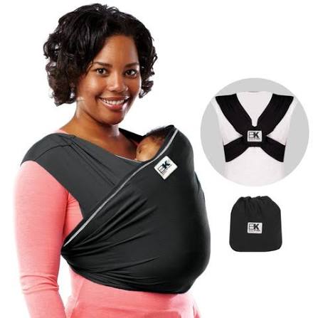 Baby K'tan Baby Carrier, Active, Black, X-Large