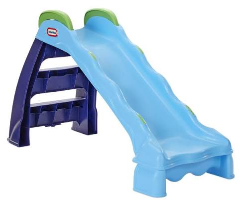 Little Tikes 2-in-1 Indoor-Outdoor Wet or Dry Slide, Blue