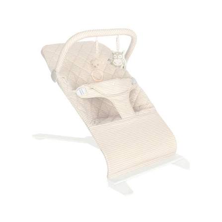 Shop Baby Delight Alpine Deluxe Portable Bouncer, Tan Linen Stripe at GoodBuy Gear