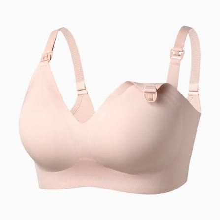 Shop Momcozy SMOOTH- Ultra Soft Omni Maternity Nursing Bra, Large, Beige at GoodBuy Gear
