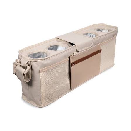 Wonderfold Parent Console, 4 Seater (4 Cup Holders), Beige