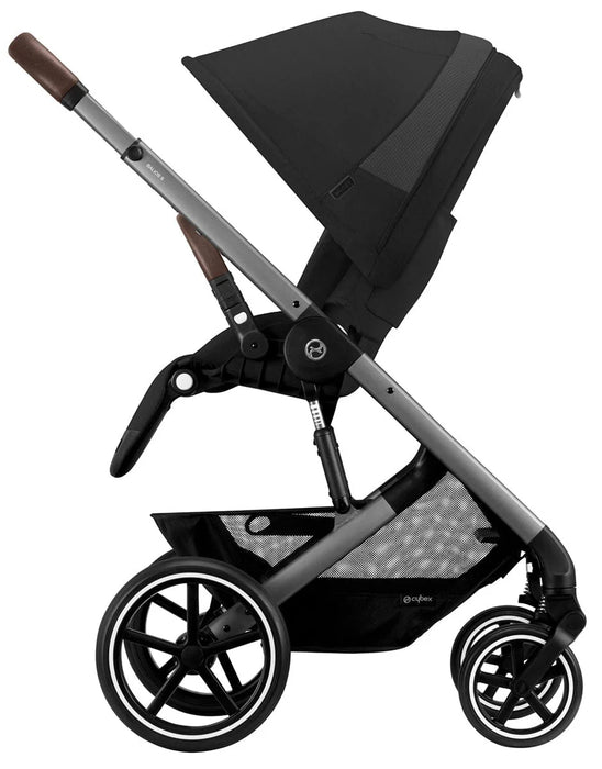 Shop Cybex Balios S Lux Stroller, Silver, Moon Black, 2024 at GoodBuy Gear