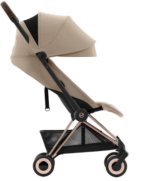 Cybex Coya Stroller, 2024, Cozy Beige, Rose Gold