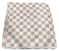 Shop Toki Kids Vegan Leather Mat Standard, Checker Toffee at GoodBuy Gear