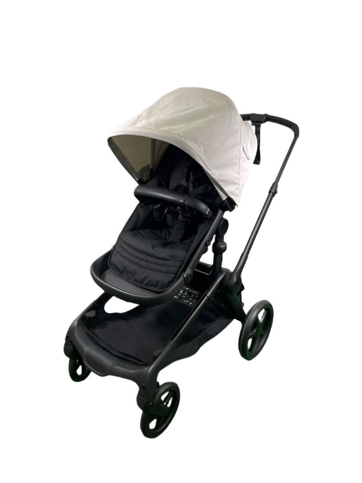 Shop Bugaboo Kangaroo Single To Double Stroller, 2024, Black, Midnight Black, Misty White at GoodBuy Gear