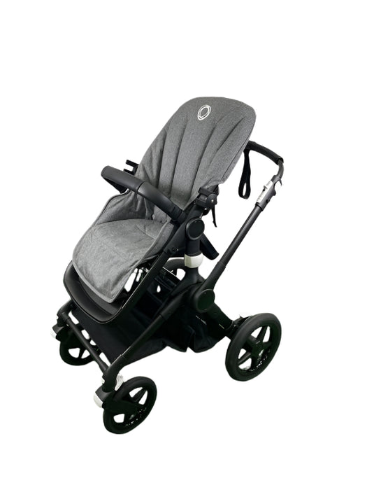 Bugaboo Fox 3 Stroller, 2021, Black, Grey Melange, No Canopy