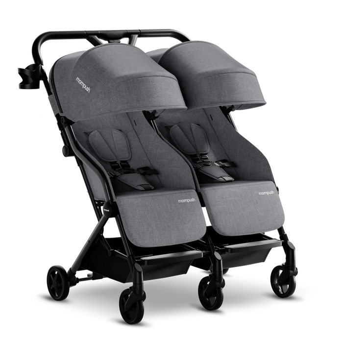 Shop Mompush Lithe Double Stroller, Grey, 2026 at GoodBuy Gear