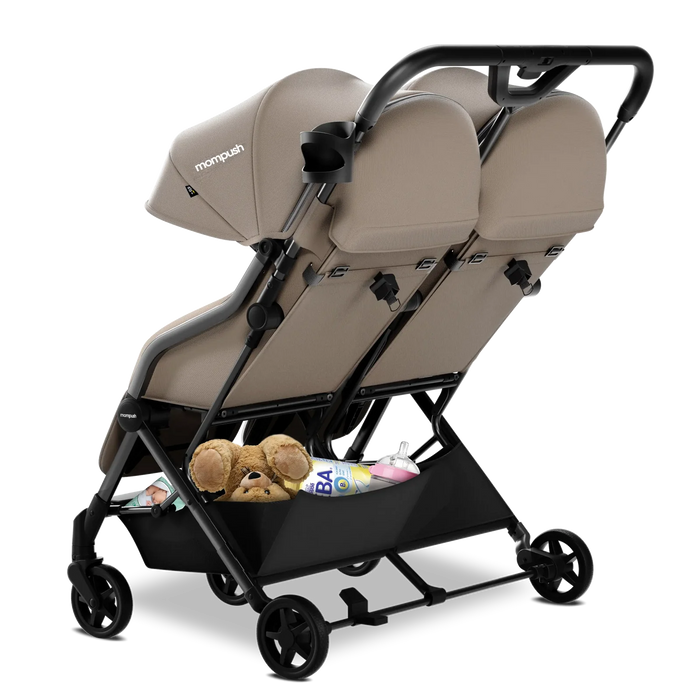 Mompush Lithe Double Stroller, 2026, Khaki