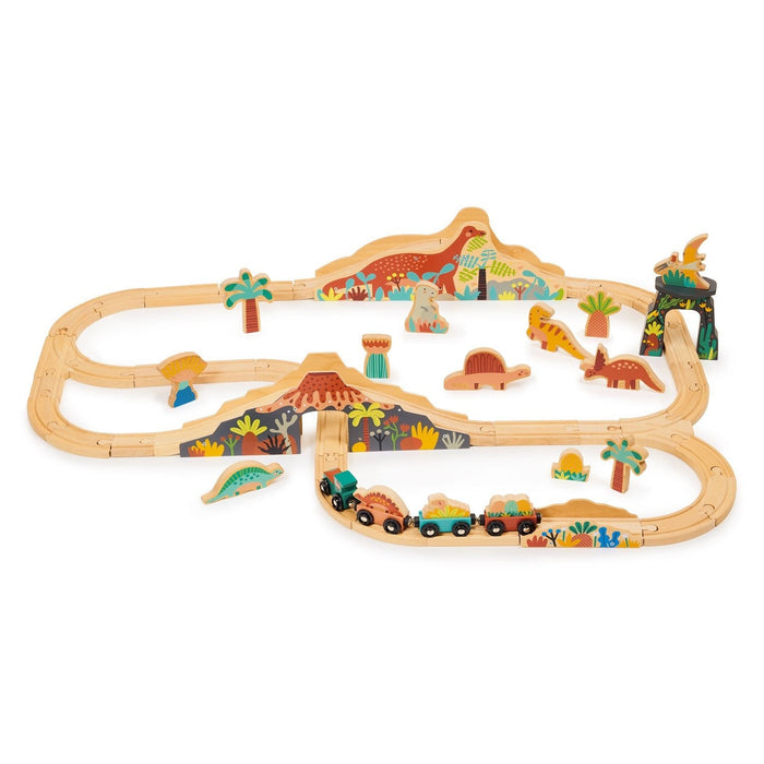 Mentari Lost World Dinosaur Railway Set