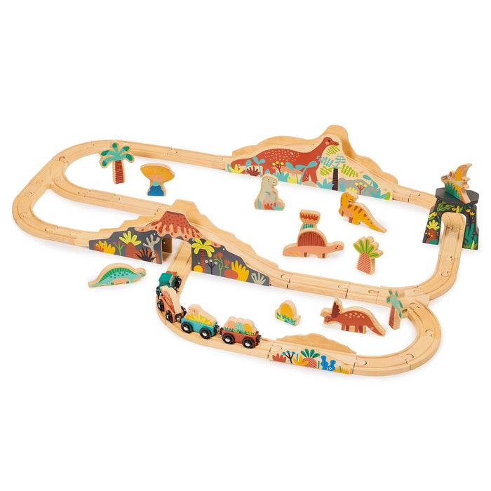 Mentari Lost World Dinosaur Railway Set