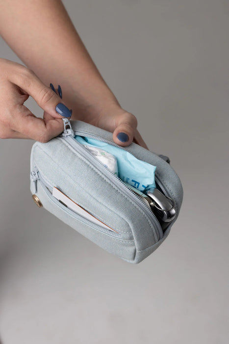 Shop Mabē Monarch Accessory Bag, Dream Wash Denim at GoodBuy Gear